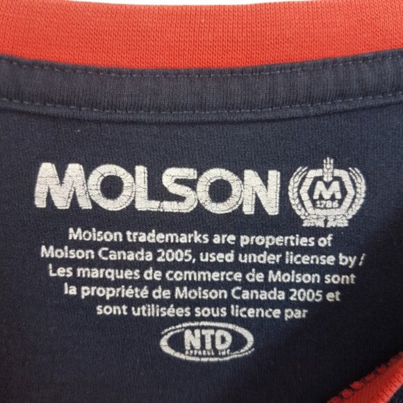 Vintage MOLSON CANADIAN Tee Shirt Extra Large US XL Sleeveless Beer Shirt Canada - Picture 2 of 11